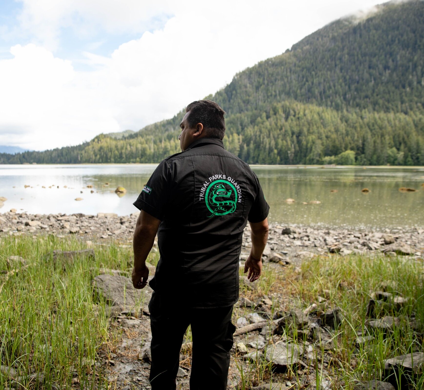 A Tribal Parks Guardian looking at the sea