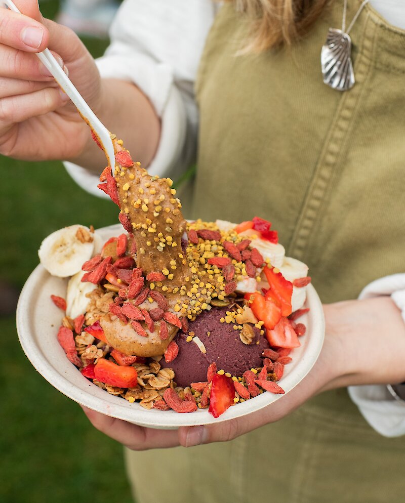 Granola bowl from the Tofino market